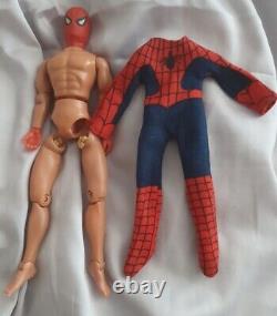 Spider-Man Rare 1975 vintage Mego action Figure damaged but can be Restored