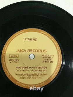 Stargard Sensous Woman/how Come I Can't See You Rare Single Ps India Indian Vg++