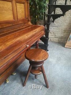 Steinway & Son's Piano & Rare Matching Stool Circa 1905 CAN DELIVER