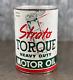 Strato Torque Motor Oil Quart Can Madison Wisconsin Heavy Duty Vintage RARE