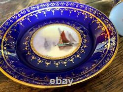 Superb Rare Royal Crown Derby Coffee Can and Saucer signed W Dean