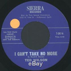 TED WILSON I Can't Take No More / My Aim Is To Please 45 (sm tol) rare Soul