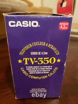 TESTED WORKING Casio TV-350 Coors Light Can TV Hookup thru Ext. Ant VERY RARE