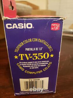 TESTED WORKING Casio TV-350 Coors Light Can TV Hookup thru Ext. Ant VERY RARE