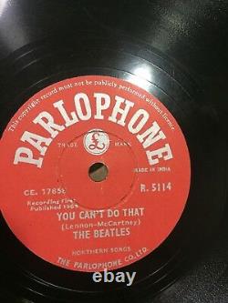 THE BEATLES INDIA Mega RARE 78 RPM Can't buy me love/You can't do that EX+