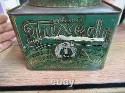 TUXEDO tobacco tin canister CAN 1 LB RARE PATTERSON'S USA AMERICAN JMJ original