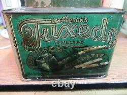 TUXEDO tobacco tin canister CAN 1 LB RARE PATTERSON'S USA AMERICAN JMJ original