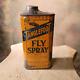 Tanglefoot Fly Spray Full Vintage Advertising Metal Can Grand Rapids Mich Rare