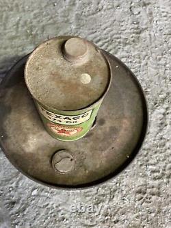 Texaco Antique Oil Can Rare 1920s Great Graphics Great Condition