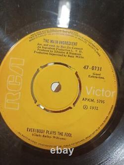 The Main Ingredient who can I turn/plays fool RARE SINGLE record India VG+