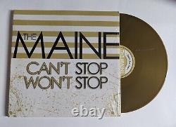 The Maine Can't Stop Won't Stop Metalic Gold Vinyl Record 8123 Rare Limited Ed