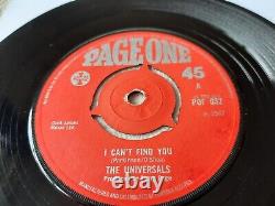 The Universals I CAN'T FIND YOU 7 1st press 1967 VG+ vinyl Mod psych RARE