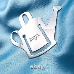 Tiffany & Co Auth Silver Bookmark Watering Can Pitcher Rare #438