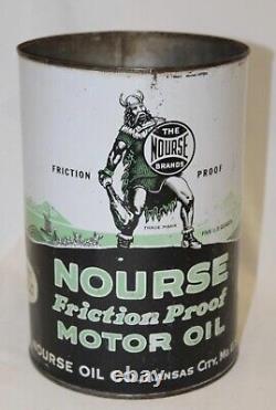 Ultra Rare Graphic Nourse 5 Quart Oil Can. Green Version