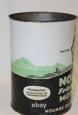 Ultra Rare Graphic Nourse 5 Quart Oil Can. Green Version