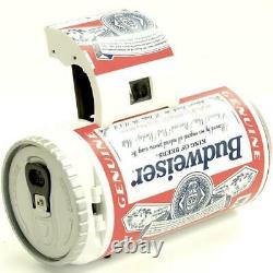 Used Rare Budweiser Toy Film Camera Can Beer Type Vintage Exclusive Bud Glass