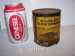 VERY RARE Vintage Harley Davidson Motorcycle Chain Lubricant can Advertising Oil