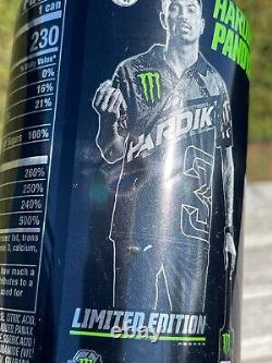 VERY RARE empty Monster Energy Hardik Pandya promo can from Trinidad and Tobago