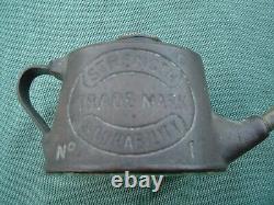 VINTAGE A C WELLS & Co CAST IRON OIL CAN RARE