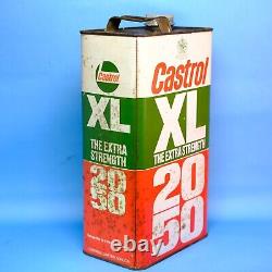 VINTAGE CASTROL XL 20/50 One GALLON OIL CAN, COLLECTORS, DISPLAY, Rare Intact