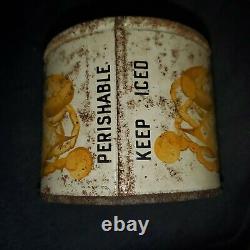 VINTAGE EASTERN SHORE CRAB CO. CRISFIELD, MD MD. 244-C CRABMEAT TIN CAN rare