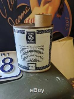 VINTAGE RARE ORIGINAL VW Polierwasser Tin Can Germany
