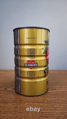 VINTAGE RARE SACRAMENTO TOMATO JUICE CAN Bercut Richards California