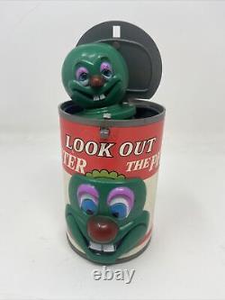 VTG 1960s Marx Toys David Dean Look Out Pop Up Peter The Pea in Can RARE