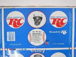 VTG Rare RC Royal Crown Cola Soda Aluminum Can Uncut Sheet 35 Baseball Players