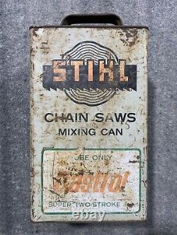 Very Rare 1960s Stihl Castrol Super Two-Stroke Mixing Can