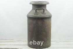 Very Rare Antique 1925 Galloway-West Co Fond-Du-Lac Milk Can Cream Can Cream Cit