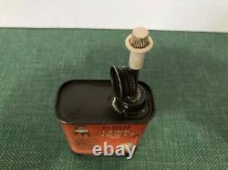 Very Rare Double Cap Vintage Lawn Mower Oil Can Handy Oiiler By Gunslick Co