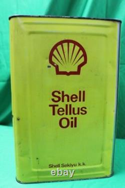 Very Rare Japanese Shell Tellus Oil Gas Can 4.75 Gal 18L Sign / Advertisement