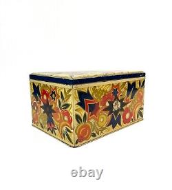 Very Rare Large Original Avantgarde Art Deco Bauhaus Antique Tin Box 1930