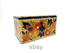 Very Rare Large Original Avantgarde Art Deco Bauhaus Antique Tin Box 1930