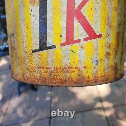 Very Rare Vintage Potato Chip Can T. K. Foods. Orlando Florida