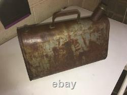 Very rare old vintage petrol can French 1920's running board can