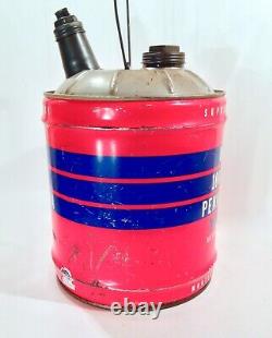 Vintage 1930's 40's Wards 100% Pure 5 Gallon Motor Oil Can NICE & Rare