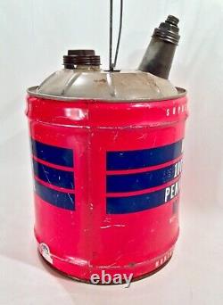 Vintage 1930's 40's Wards 100% Pure 5 Gallon Motor Oil Can NICE & Rare