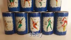 Vintage 1982 Pepsi 12 empty cans Dc Superheroes complete collection ultra rare