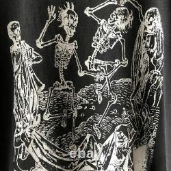 Vintage 90s Dead Can Dance Skull Short Sleeve T-shirt Size XL Black rare
