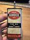 Vintage Amoco American Oil Co. 3 Oz Lead Top Home 1,000 Uses Tin Oil Can Rare