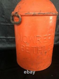 Vintage Antique Carnival Fair Toss Game Milk Can Pitch Rare With Hole