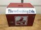 Vintage Antique Thums Up The Refreshing Cola Metal Ice Chest Cooler Display Rare