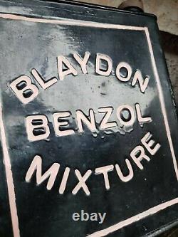 Vintage Blaydon Benzol Mixture 2 Gallon Petrol Can Automobilia Collectable Rare