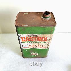 Vintage Castrol Motor Oil CR 40 For Diesel Engine Advertising Tin Can Rare T614