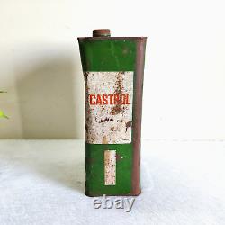 Vintage Castrol Motor Oil CR 40 For Diesel Engine Advertising Tin Can Rare T614