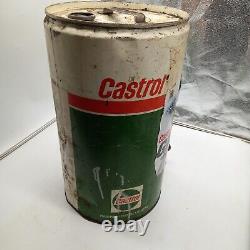 Vintage Castrol Motor Oil Can 25 Ltr Tin Drum Garagenalia Petrolnalia Empty Rare