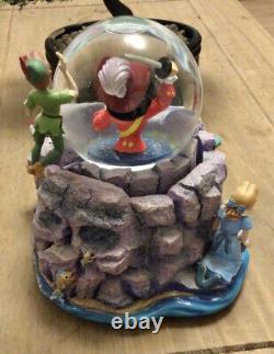 Vintage Disney Peter Pan You Can Fly Musical Snow Globe Very Rare