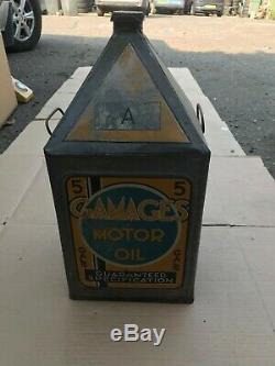 Vintage Gamages 5 Gallon Oil Can Rare Austin Grade
